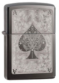 Personalized Zippo Ace of Spades Classic Oil Windproof Lighter Free Engraving - Christmas, Halloween & Valentines Day Gift (Black MATT)